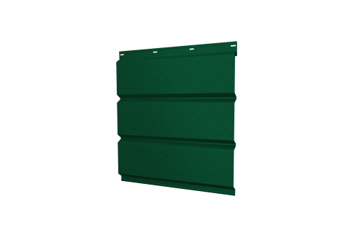 Софит металлический полная перфорация 0,5 Satin с пленкой RAL 6005 зеленый мох