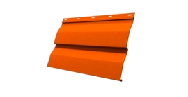 Корабельная Доска 0,265 GL 0.45 PE с пленкой RAL 2004 оранжевый