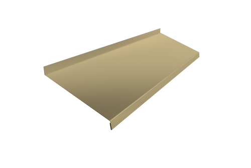 Отлив простой 250 0,45 PE с пленкой RAL 1014 слоновая кость (2м)