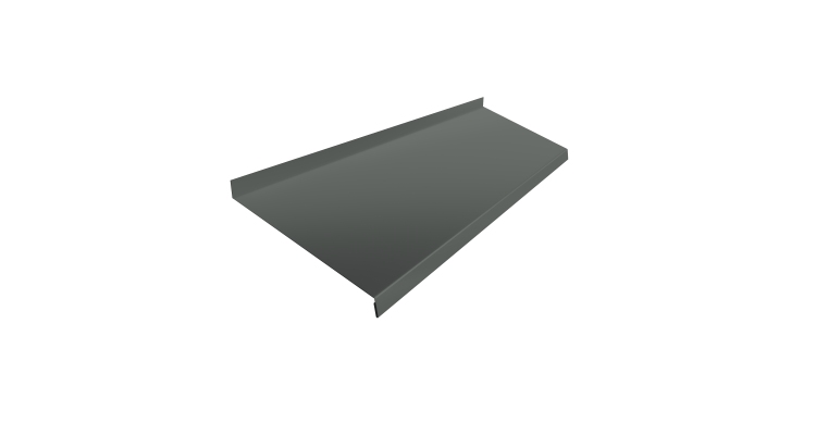 Отлив простой 250 0,45 PE с пленкой RAL 7005 мышино-серый (2м)