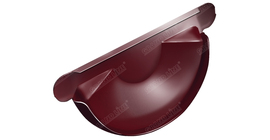 Заглушка торцевая универсальная Grand Line PU 125 мм RAL 3005 красное вино