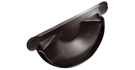 Заглушка торцевая универсальная Grand Line PU 125 мм RAL 8017 шоколад