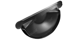 Заглушка торцевая универсальная Grand Line PU 125 мм RAL 9005 черный