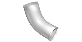 Колено стока Grand Line PU 100 мм RAL 9003 сигнальный белый