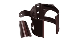 Кронштейн трубы Grand Line PU на дерево 100мм RAL 8017 шоколад