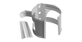 Кронштейн трубы Grand Line PU на дерево 100мм RAL 9003 сигнальный белый