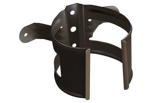 Кронштейн трубы Grand Line PU на дерево 100мм RR 32 темно-коричневый