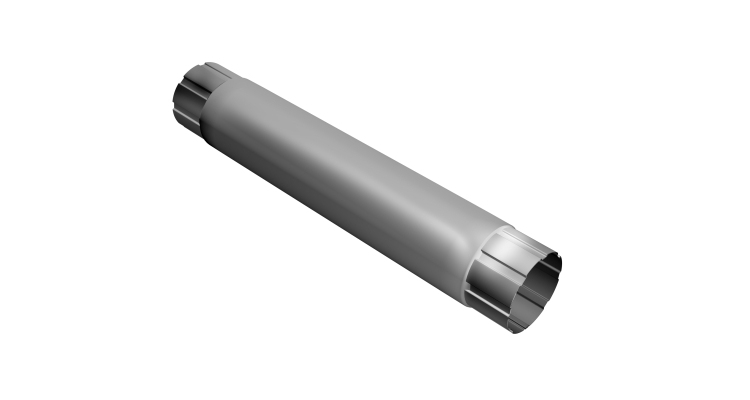 Труба круглая соединительная Grand Line PU 100 мм 1 м RAL 9003 сигнальный белый