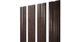 Штакетник Twin с прямым резом 0,45 Print Premium Antique Wood TwinColor