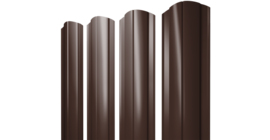 Штакетник Круглый фигурный 0.5 Satin RAL 8017 шоколад