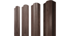 Штакетник М-образный В фигурный 0,45 Print Elite White Wood TwinColor