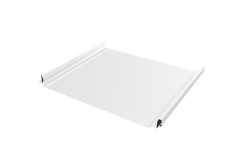 Кликфальц Pro Grand Line 0,45 PE с пленкой на замках RAL 9003 сигнальный белый