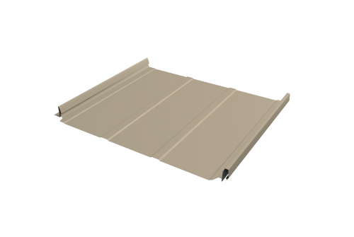 Кликфальц Pro Line Grand Line 0,45 PE с пленкой на замках RAL 1015 светлая слоновая кость