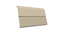 ЭкоБрус 0,345 Gofr GL 0.45 PE с пленкой RAL 1015 светлая слоновая кость