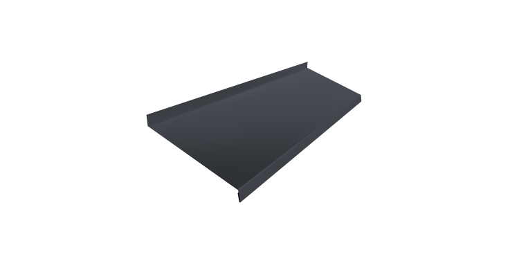 Отлив простой 200 0,45 Drap TR RAL 7024 мокрый асфальт (2м)