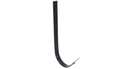 Крюк длинный Grand Line PU 150 мм RAL 7024 мокрый асфальт