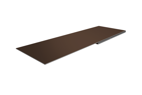 Планка финишная 48х25 0,45 PE с пленкой RAL 8017 шоколад (2м)