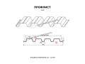 Профнастил Н-60 x 845 А NormanMP ПЭ 01 9003 0,5 мм