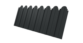 Профнастил С10A фигурный 0,5 Satin RAL 7016 антрацитово-серый