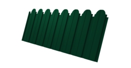 Профнастил С10B фигурный 0,45 Drap TX RAL 6005 зеленый мох