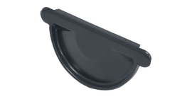 Заглушка торцевая универсальная 125 мм PU Мatt RAL 7024 мокрый асфальт