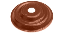 Накладка декоративная кронштейна трубы Grand Line на кирпич RAL 8004 терракота