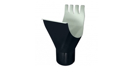 Воронка GL PE 125/90 мм RAL 7024 мокрый асфальт