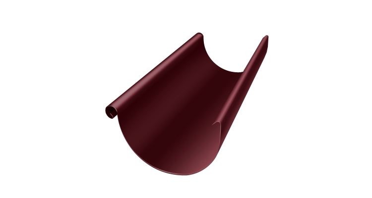 Желоб полукруглый GL PE 125 мм 3 м RAL 3005 красное вино