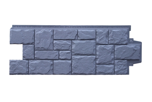 Фасадная панель GL Крупный камень Classic графит