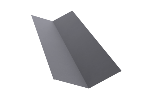 Планка ендовы верхней 145х145 0,4 PE с пленкой RAL 7004 сигнальный серый (2м)