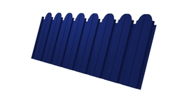 Профнастил С10B фигурный 0.45 PE RAL 5002 ультрамариново-синий