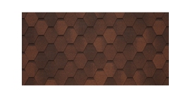 Черепица гибкая Tegola Garda pelle 227 (красно-коричневый)