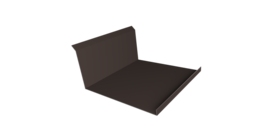 Планка примыкания нижняя 20х122х260х15 Drap-double TX RR 32 темно-коричневый (2м)