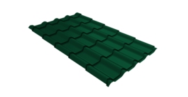 Металлочерепица камея Grand Line 0,45 Drap TR RAL 6005 зеленый мох