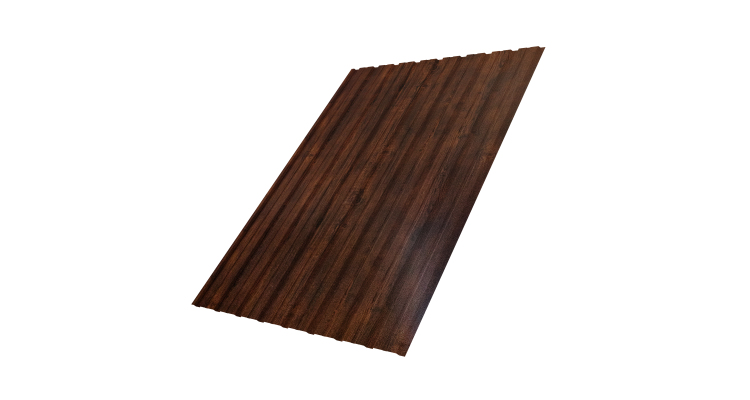 Профнастил С10B 0.45 Print-Double Premium Cherry Wood Dark F