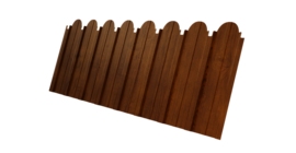 Профнастил C10A фигурный 0.45 Print Premium Golden Wood Intense FTC