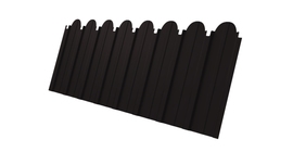 Профнастил C10A фигурный 0.5 Satin Matt RAL 9005 черный