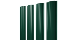 Штакетник Полукруглый Slim с прямым резом 0.45 Drap TX RAL 6005 зеленый мох