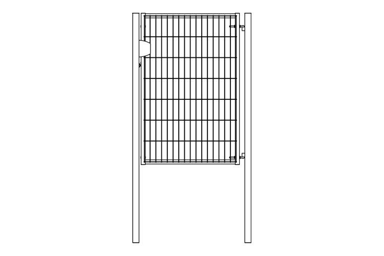 Калитка Light NoLock 1.53х1 RAL 6005