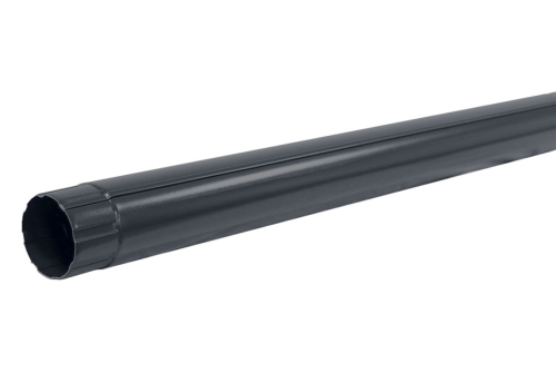 Труба круглая 90 мм, 3 м PU Мatt RAL 7024 мокрый асфальт