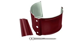 Кронштейн трубы на кирпич GL PE 90 мм RAL 3005 красное вино