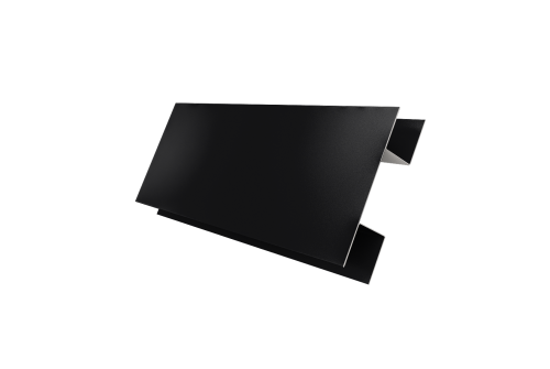 Планка H-образная Блок-хаус new 0,5 Drap TX RAL 9005 черный (3м)