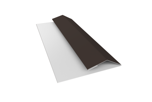 Планка финишная Блок-хаус new 0,45 Drap TX RR 32 темно-коричневый (2м)