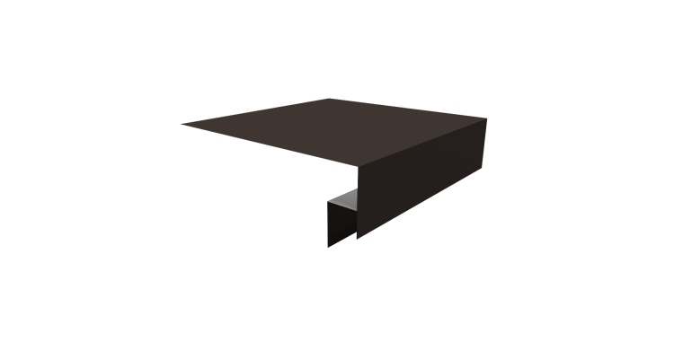 Планка околооконная сложная Блок-хаус new 200х50х27 0,45 Drap TX RR 32 темно-коричневый (3м)