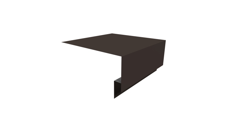 Планка околооконная сложная Блок-хаус new 200х75х27 0,45 Drap ST RR 32 темно-коричневый (2м)