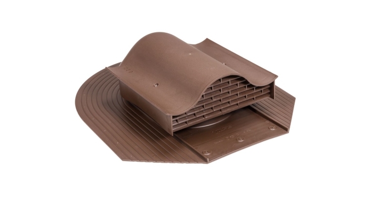 Вентиль кровельный Vilpe Huopa/slate KTV коричневый