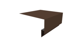 Планка околооконная сложная Блок-хаус new 250х75х27 0,5 Drap RAL 8017 шоколад (3м)