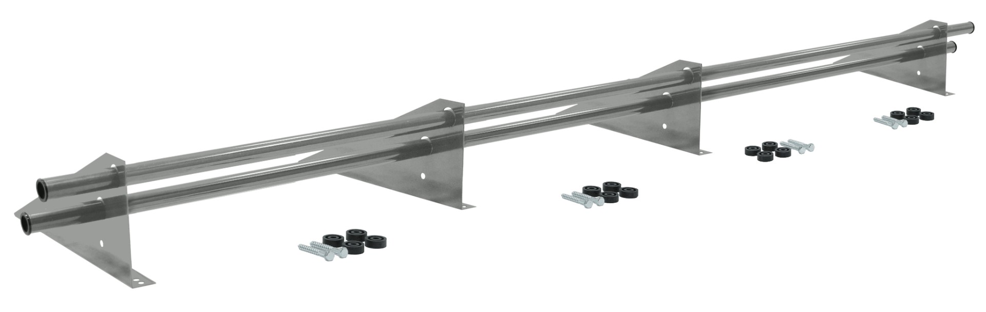 Снегозадержатель трубчатый универсальный Optima плюс RAL 9006 3м