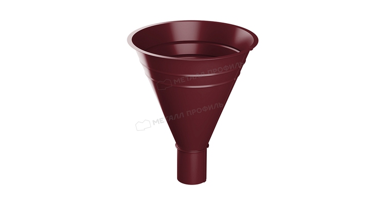 Воронка водосборная Металл Профиль Foramina PUR D100/300 RAL 3005