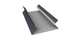 Планка угла внутреннего составная верхняя 0,5 Satin Matt RAL 7024 мокрый асфальт (2м)